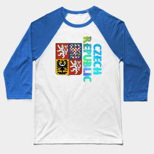 Czech Republic Coat of Arms Design Baseball T-Shirt